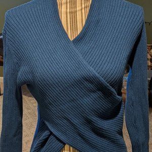 Live the Process V Criss Cross Wrap Sweater